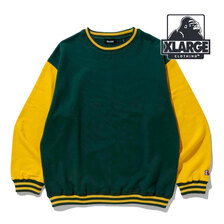 X-LARGE 2TONE CREWNECK SWEAT 101221012011画像