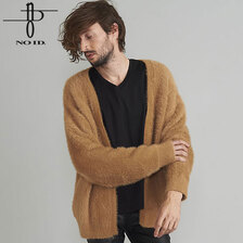 NO ID. フェザーヤーンボタンレスカーディガン 449010-177画像