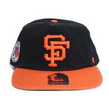 '47 Brand Giants BIB Sure Shot Two Tone '47 CAPTAIN Black x Orange画像