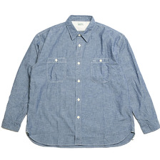 BURGUS PLUS Chambray Work Shirt Wide Silhouette HBP-300CHWD画像