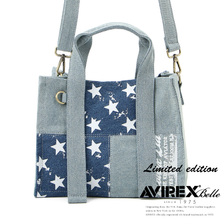 AVIREX DENIM STAR TOTE BAG 605022103画像
