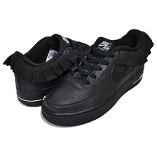 NIKE AIR FORCE 1 LV8 RUFFLE QS (GS) black/blk-white CI2302-001画像