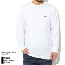 VANS Left Chest Hit L/S Tee VN0A49LC画像
