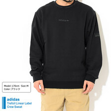 adidas Trefoil Linear Label Crew Sweat Originals HM266画像