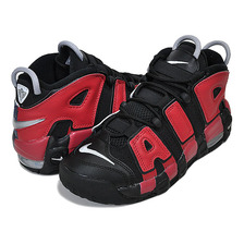 NIKE AIR MORE UPTEMPO (GS) black/university red DM0017-001画像