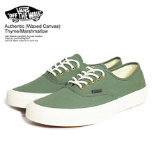 VANS Authentic (Waxed Canvas) Thyme/Marshmallow VN0A5KRDAVJ画像