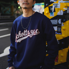 Schott &times; Russell Athletic CREW NECK SWEAT 3123142画像