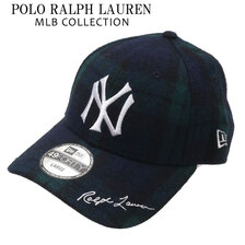 POLO RALPH LAUREN &times; NEW ERA NEW YORK YANKEES 49FORTY CAP BLACK WATCH画像