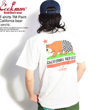 COOKMAN T-shirts TM Paint California bear -WHITE- 231-21064画像