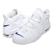 NIKE AIR MORE UPTEMPO (GS) white/midnight navy-white DH9719-100画像