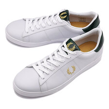 FRED PERRY SPENCER LEATHER TAB WHITE B2326-200画像