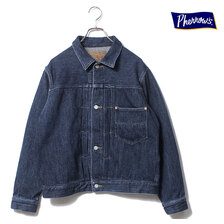 Pherrow's ファーストタイプ 510 甘織りデニム ヒッコリー デニムジャケット プリーツドブラウス Gジャン 22S-510SJ画像