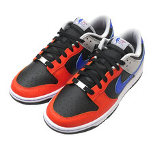 NIKE DUNK LOW RETRO EMB BLACK/RACER BLUE-GREY FOG DD3363-002画像