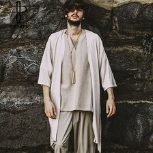 NO ID. ボタンレス七分袖カーディガン 850006-871T画像