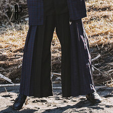 NO ID. BLACK スイッチングプリーツワイドPT 450006-883P画像