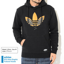 adidas RYV Alien Graphic Pullover Hoodie Originals HC2789画像