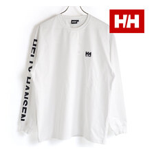 HELLY HANSEN L/S Letter Tee WHITE HE32217画像
