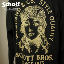 Schott &times; GLAD HAND THE HONORABLE-HENRY T-SHIRT 71822110画像
