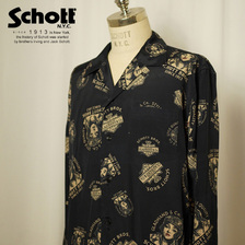 Schott &times; GLAD HAND THE HONORABLE LS SHIRT 606822101画像