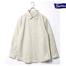 Pherrow's ドビーストライプ ワークシャツ STRIPE WORK SHIRTS 22S-PRWS1画像