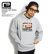 reversal SUNSET BIG MARK HOODY -GRAY- RV22SS204G画像