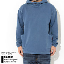 BIG MIKE W Pocket Pigment Pullover Hoodie 102218000画像