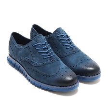 COLE HAAN ZEROGRAND WINGTIP OXFORD MOONLIT OCEAN/BRIGHT COBALT C35184画像