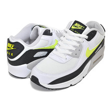 NIKE AIR MAX 90 LTR (GS) white/hot lime-black CD6864-109画像
