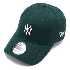 NEW ERA 9TWENTY MLBフラットエンブロイダリー ニューヨーク・ヤンキース ミニロゴ ダークグリーン 13054572画像