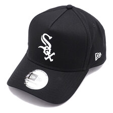 NEW ERA 9FORTY A-Frame MLBフラットエンブロイダリー シカゴ・ホワイトソックス ブラック 13054548画像