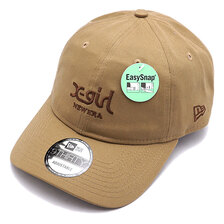 NEW ERA 9THIRTY イージースナップ X-girl ミルズロゴ カーキ 13056200画像