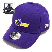 NEW ERA LAKERS STANDARD LOGO SNAPBACK CAP PURPLE 101221051023画像