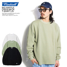 RADIALL BIG WAFFLE - CREW NECK T-SHIRT L/S RAD-22SS-CUT005画像