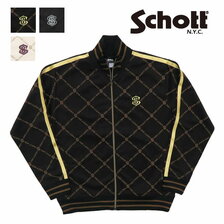 取り扱い/価格比較:Schott LOGO PATTERN JERSEY JACKET ショット ロゴ