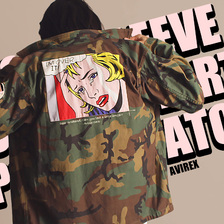 AVIREX LONG SLEEVE UTILITY SHIRT POSTER PATCH 6125098画像