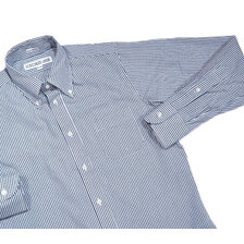 INDIVIDUALIZED SHIRTS L/S STANDARD FIT B.D. TATTERSALL SHIRTS blue画像