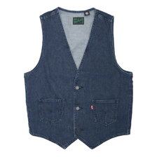 LEVI'S PANATELA VEST DARK INDIGO A1976-0000画像