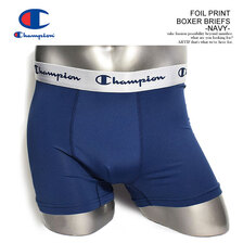 Champion FOIL PRINT BOXER BRIEFS -NAVY- CM6-P202画像