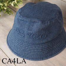 CA4LA ANDY WARHOL LOGO DENIM HAT CAW00560画像
