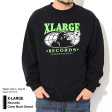X-LARGE Records Crew Neck Sweat 101214012007画像
