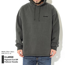 X-LARGE Pigment Cut Off Pullover Hoodie 101214012010画像
