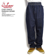 COOKMAN CHEF PANTS WABASH DENIM -NAVY- 231-21808画像