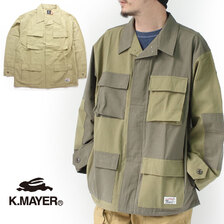 KRIFF MAYER リップストップ ボタンダウン シャツ ジャケット 2135113画像