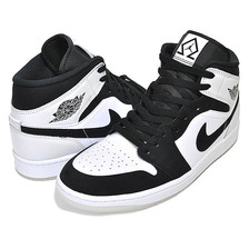 NIKE AIR JORDAN 1 MID SE DIAMOND SHORTS white/black-multi-color DH6933-100画像