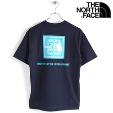 THE NORTH FACE S/S Bandana Square Logo Tee AVIATOR NAVY NT32108-AN画像
