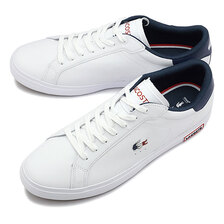 LACOSTE M POWERCOURT TRI 1 WHT/NVY/RED SM00343画像