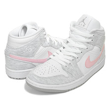 NIKE WMNS AIR JORDAN 1 MID SE lt iron ore/atmosphere-white DN4045-001画像