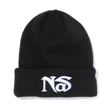 APPLEBUM &times; Nas NEW ERA CUFF KNIT BLACK画像
