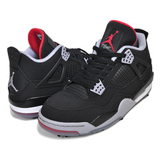 NIKE JORDAN 4 GOLF BRED black/fire red-cement grey CU9981-002画像
