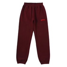SUPPLIER LAYER LOGO SWEAT PANTS BURGANDY画像